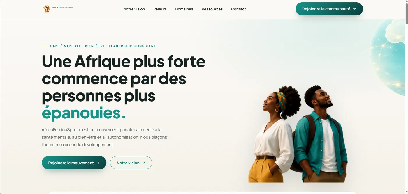 Site d'AfricaFeminaSphere